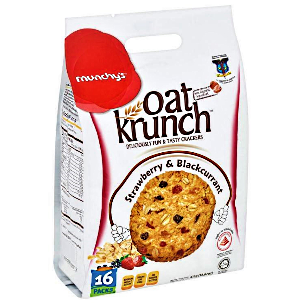 Munchy's Oat Krunch Strawberry & Blackcurrant 416g MyGroser